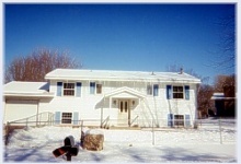 Ice Dams on Front of House ~ Click for a larger image