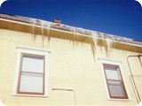 Ice Dams on Sides of House