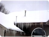 Two Major Ice Dams Over the Entrance