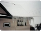 Ice Dams On The South Side Of Home
