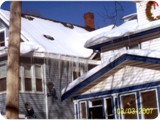Ice Dams Formed By Heat Loss From Roof Vents
