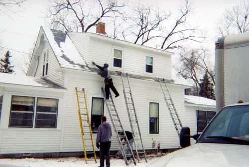 Re-attaching Siding