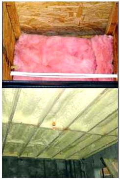 Garage Attic and Walls Before